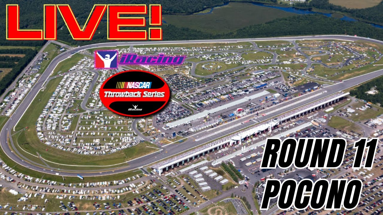 [LIVE] NASCAR Throwback - Round 11 - Pocono - iRacing
