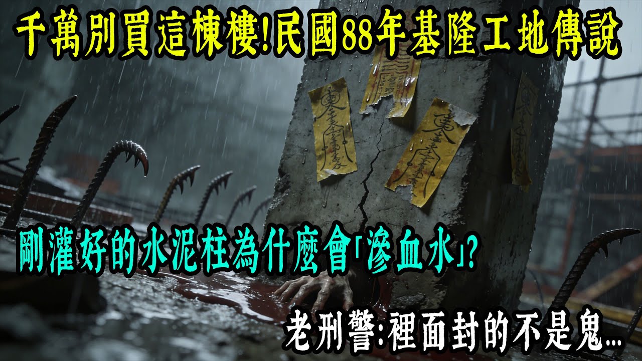 【老王故事會】千萬別買這棟樓！民國88年基隆工地傳說，剛灌好的水泥柱為什麼會「滲血水」？老刑警：裡面封的不是鬼...#原創 #情感 #民間故事 #真實故事 #中老年生活 #台灣