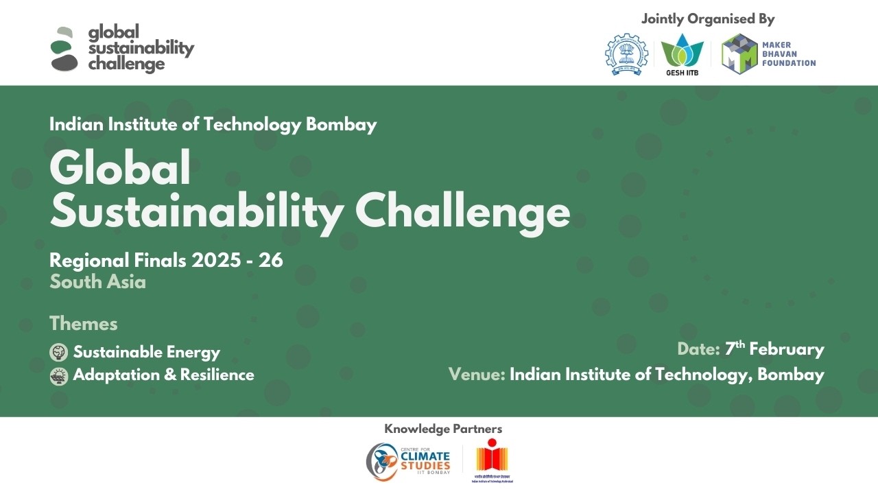 Global Sustainability Challenge Closing 7th February 2026