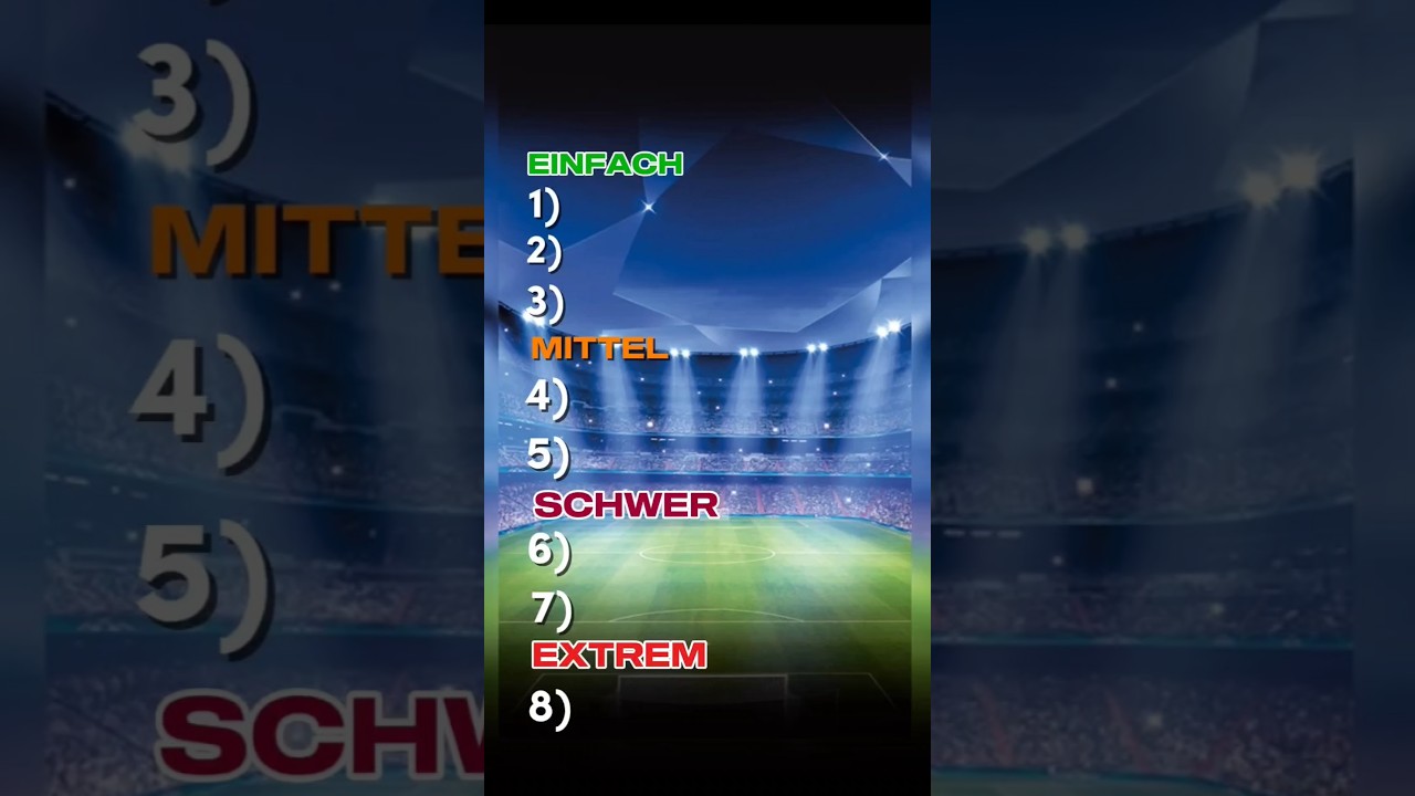 Fu&szlig;ball Quiz | schaffst du alle Fragen?
