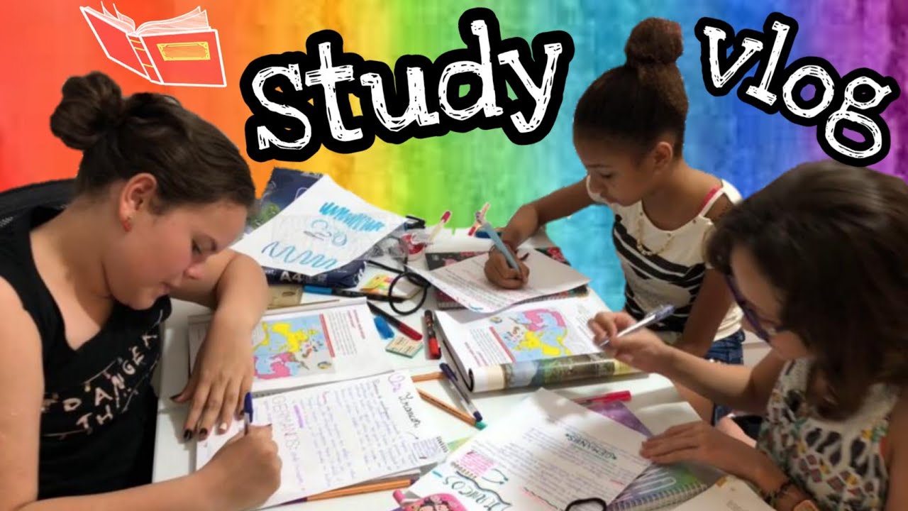 COMO EU ESTUDO NA SEMANA DE PROVAS!! STUDY VLOG