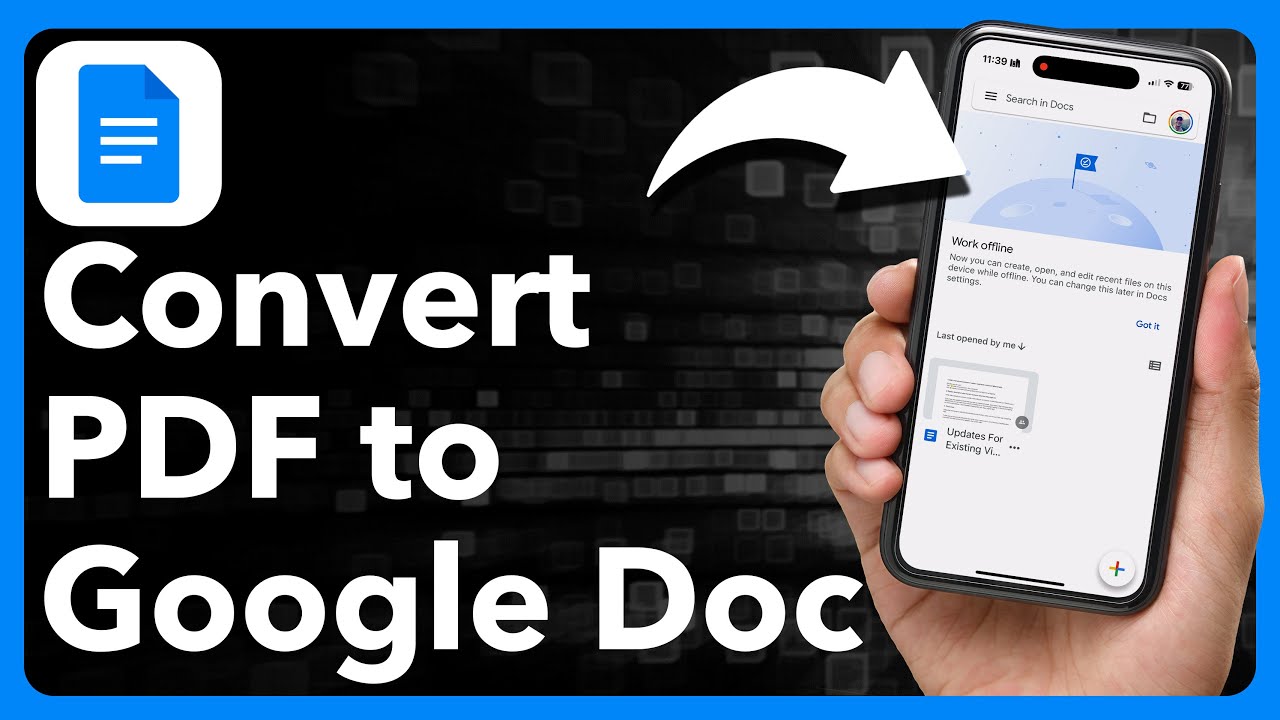 How To Convert PDF To Google Docs On iPhone