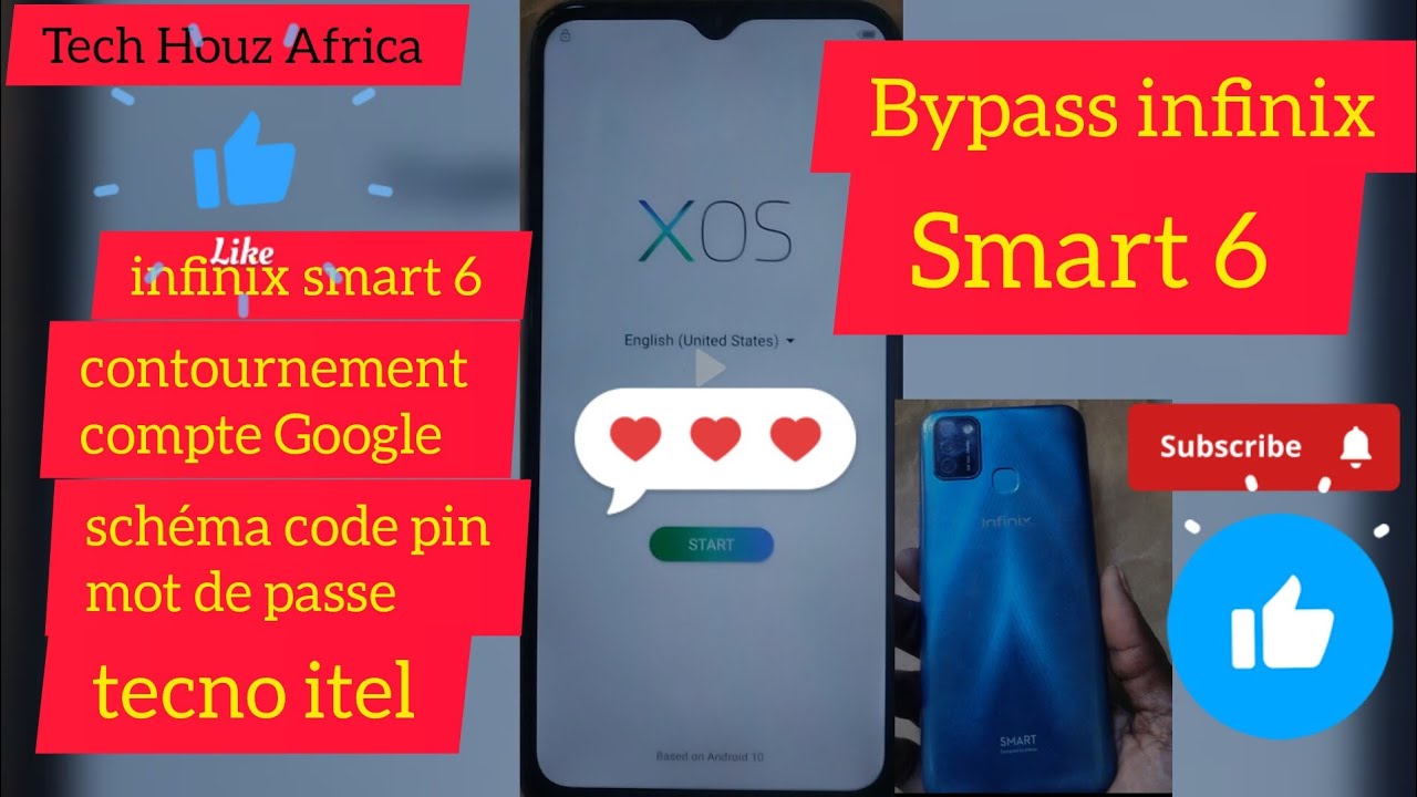VOICI COMMENT FAIRE LE CONTOURNEMENT D'UN COMPTE GOOGLE OU SCHÉMA D'UN INFINIX SMART6 Bypass infinix