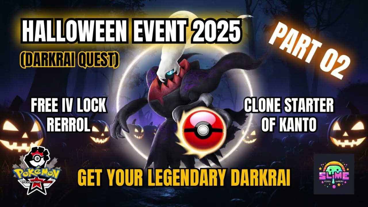 Pokemon Revolution Online Halloween Event 2025 | Part 02 | Get Darkrai, IV Lock & Clone Starter