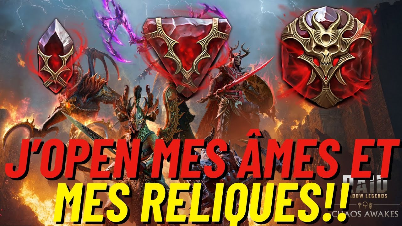 JE CLAQUE MES ÂMES POUR LES RELIQUES!!! [RAID SHADOW LEGENDS]