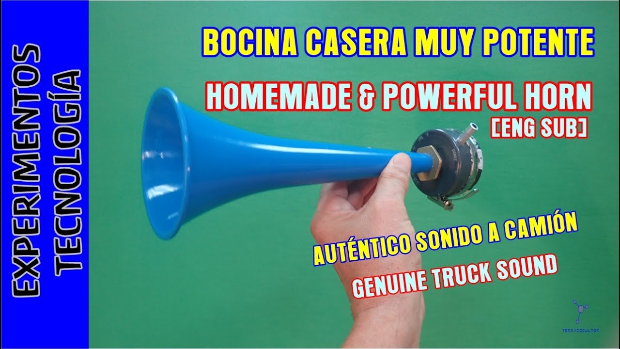 Como hacer una INCREÍBLE BOCINA. Suena como un camión o un tren