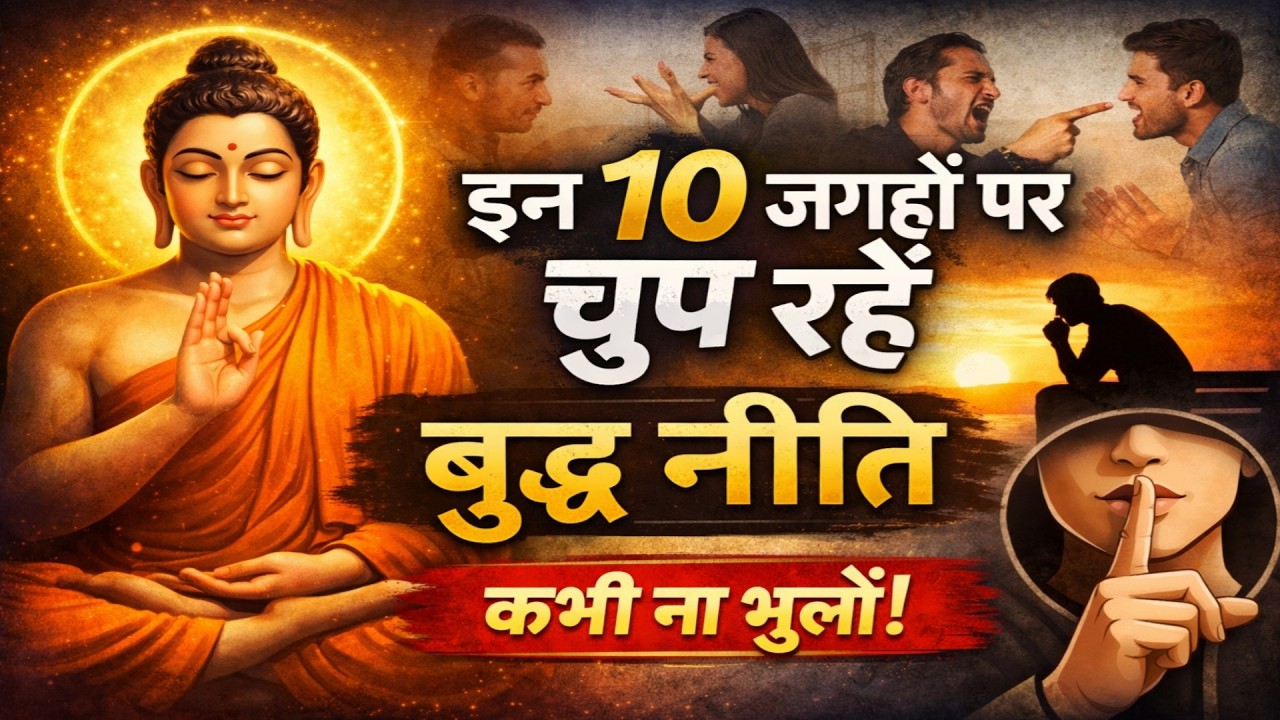 मौन की शक्ति: इन 10 जगहों पर चुप रहना ही बुद्धिमानी है | Gautam Buddha Motivational Story 