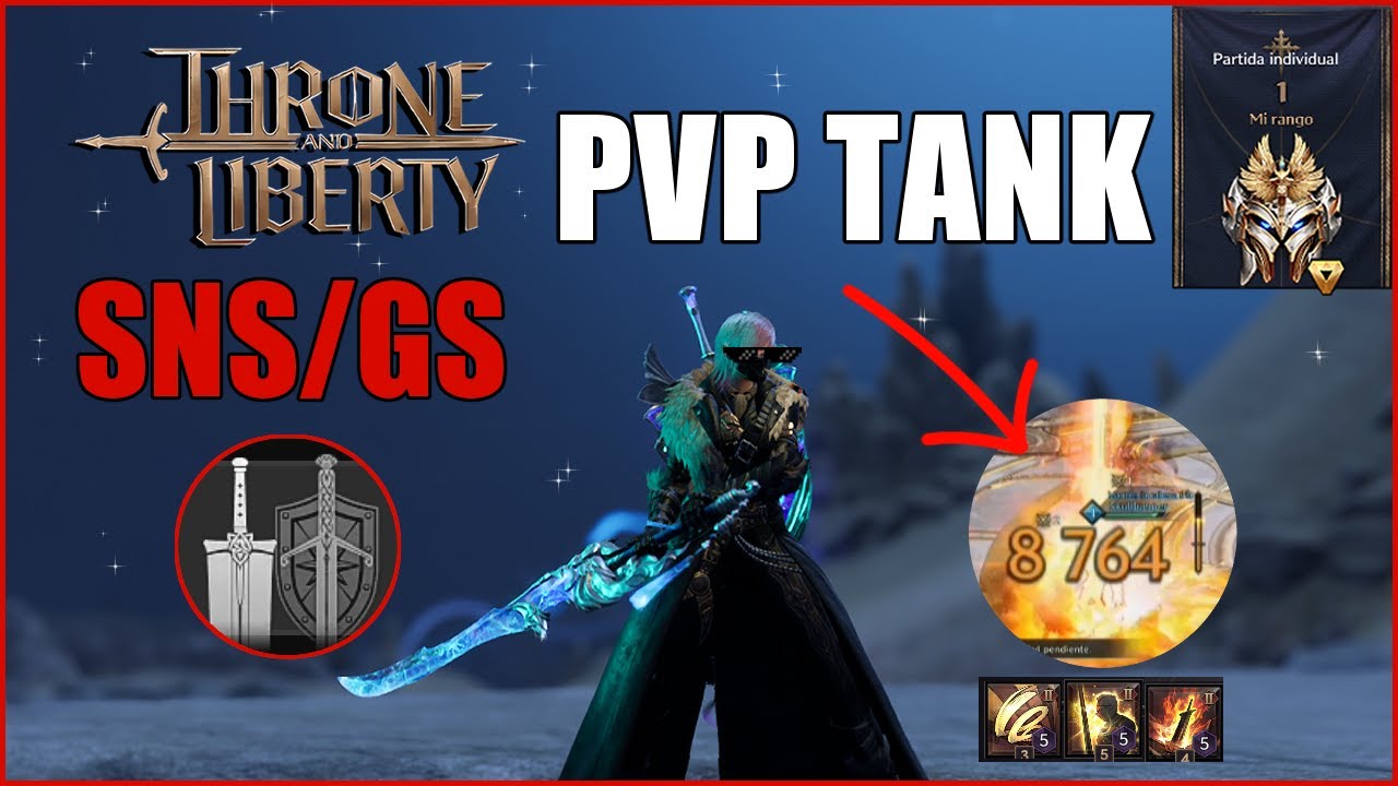 Throne And Liberty |🛡️  PVP TANK (SNS/GS) 🛡️| Arena and Solo gameplay NA - EAST Rank 1 in Arena Pr-S