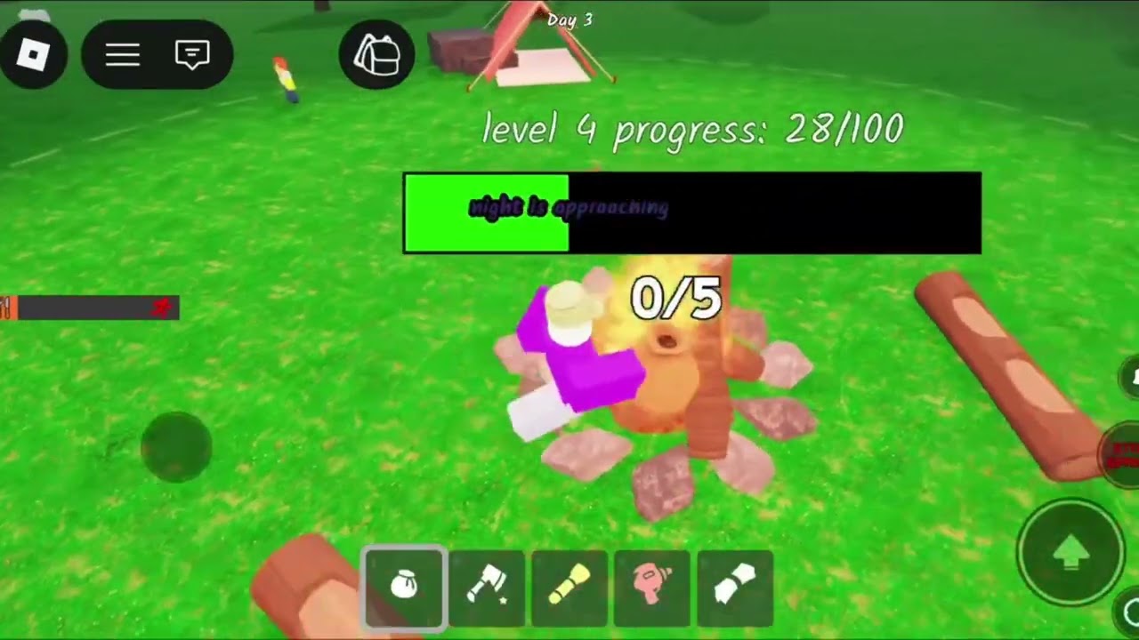 Me and my friend played 99 Nights in The Forest|Roblox