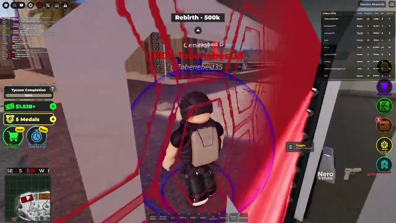 toxic player in war tycoon Roblox