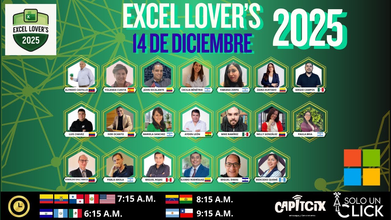 Excel Lover's 2025 | Ponencias del 14/12/2025
