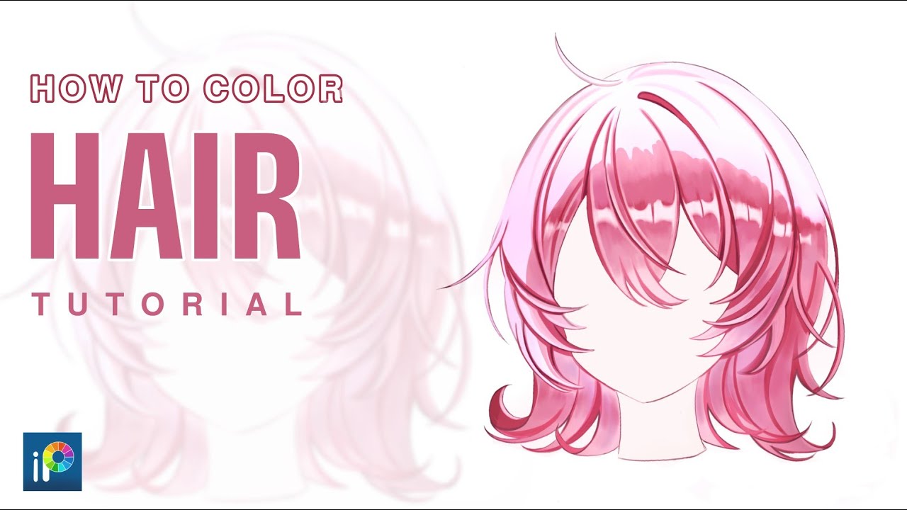 How I color Anime Hair | Step by Step  Easy Tutorial [bispaintX]