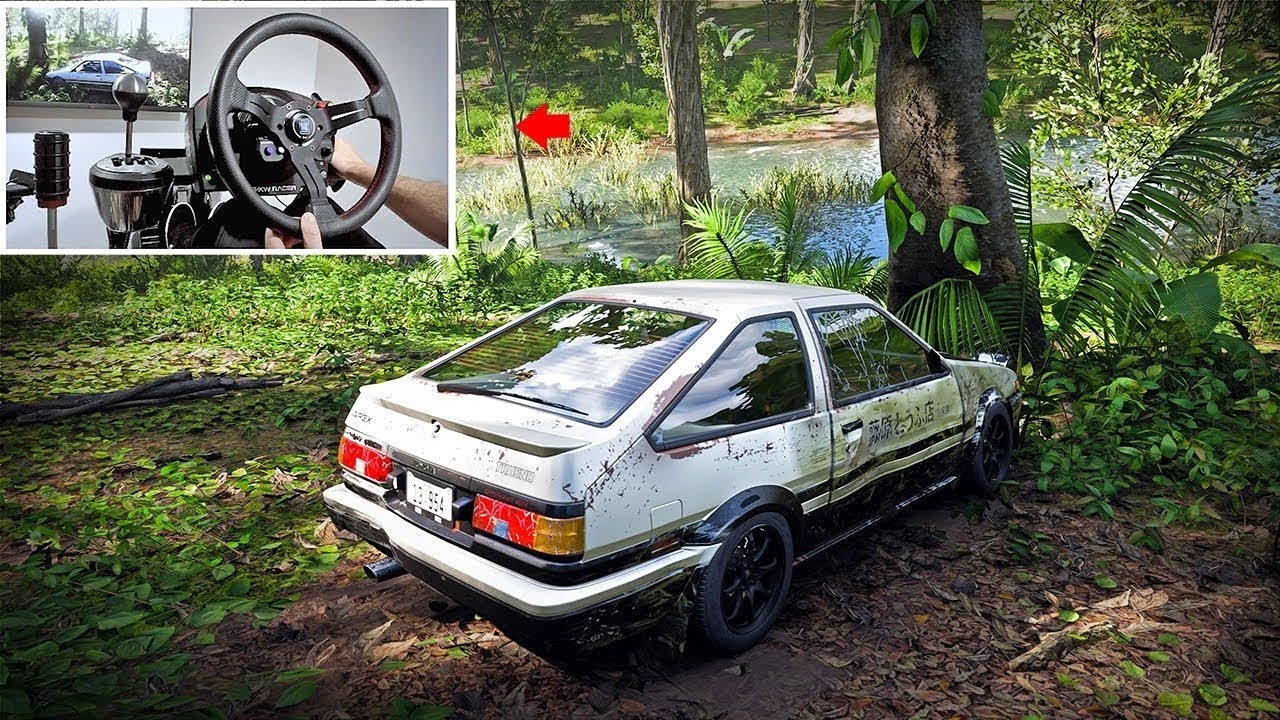 Restoring Takumi's Abandoned AE86 - Forza Horizon 5 (w/900° Steering Wheel)