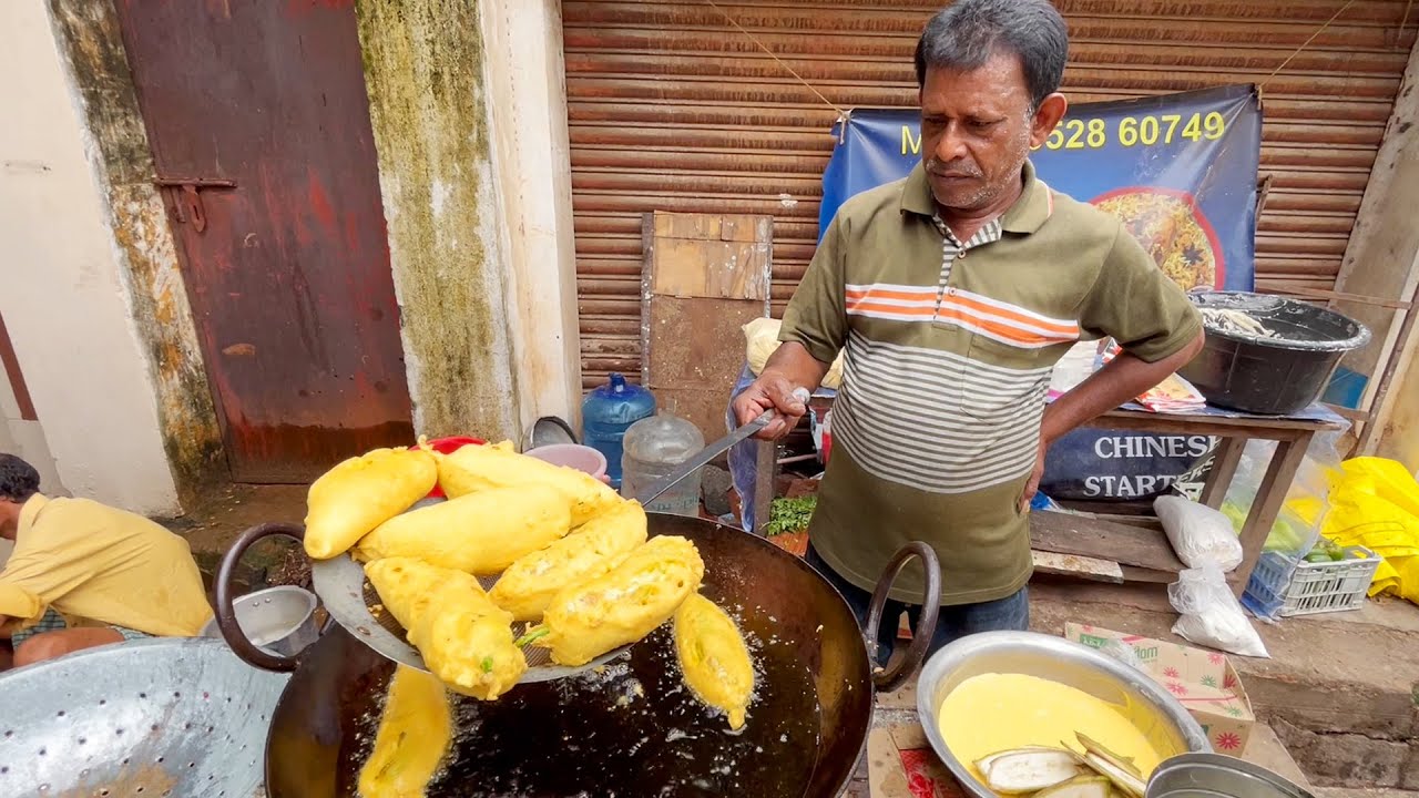 India's Biggest Mirchi Bajji | Rs 20 Only | Rajahmundry  Indian Street Food Yummy @StreetFoodZone