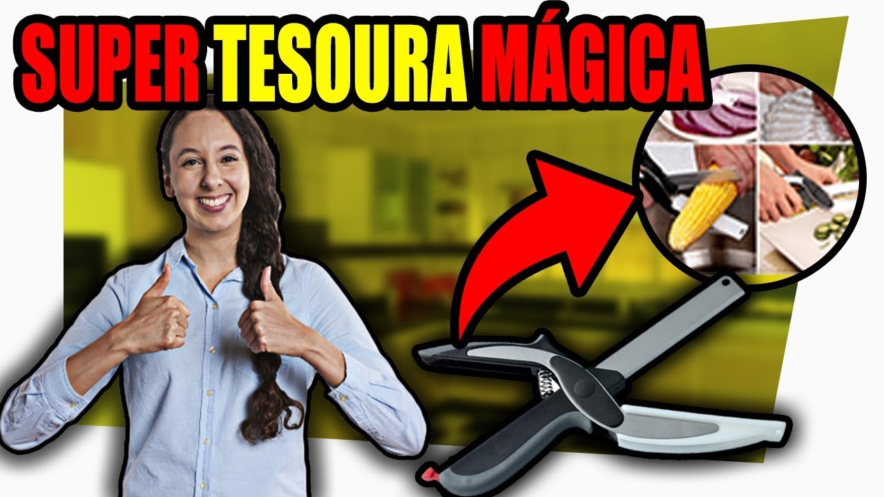 Super Tesoura Mágica - tesoura de cozinha - CORTADOR de LEGUMES! ‹ Top Dicas Em 1 Minuto ›