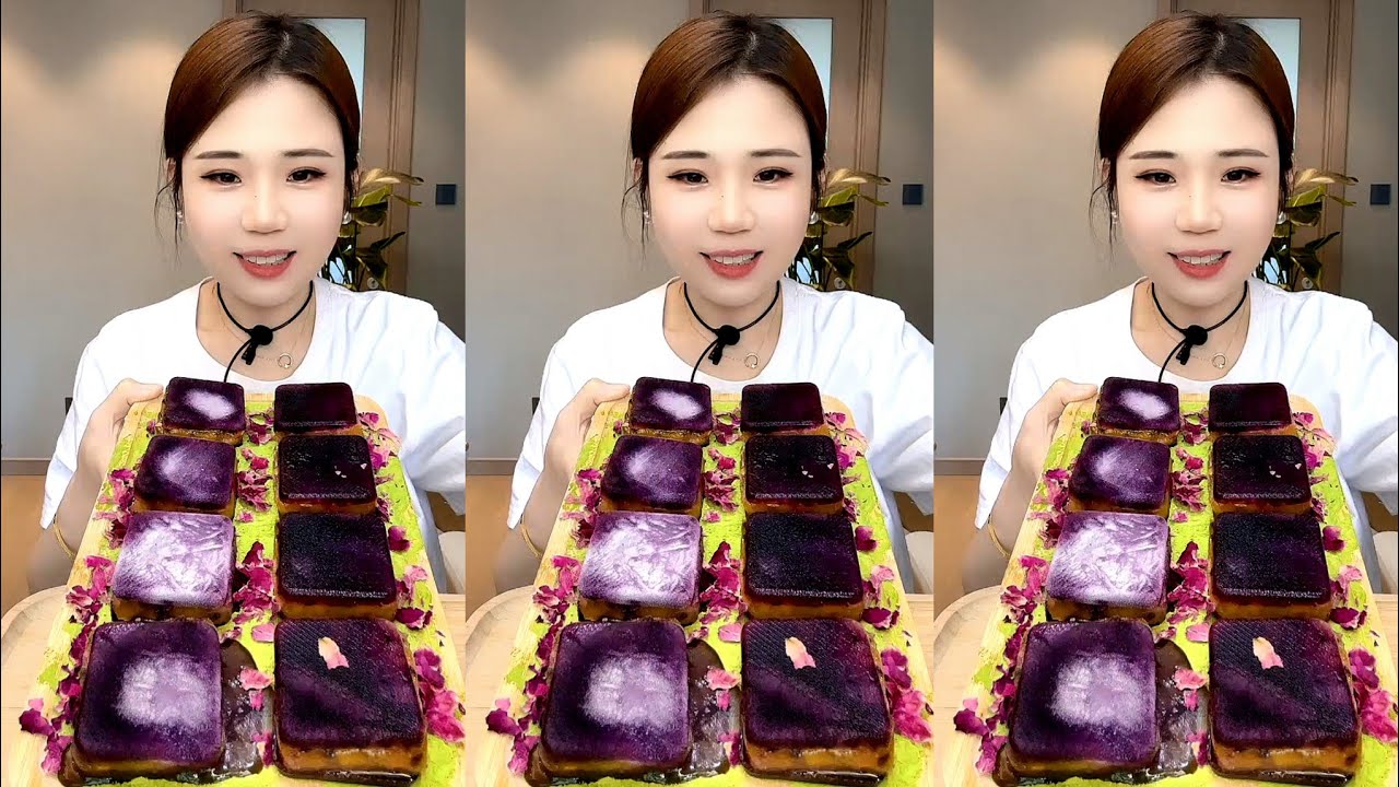 ASMR ICE EATING with MATCHA and MILK POWDER and PASSION FRUIT 
