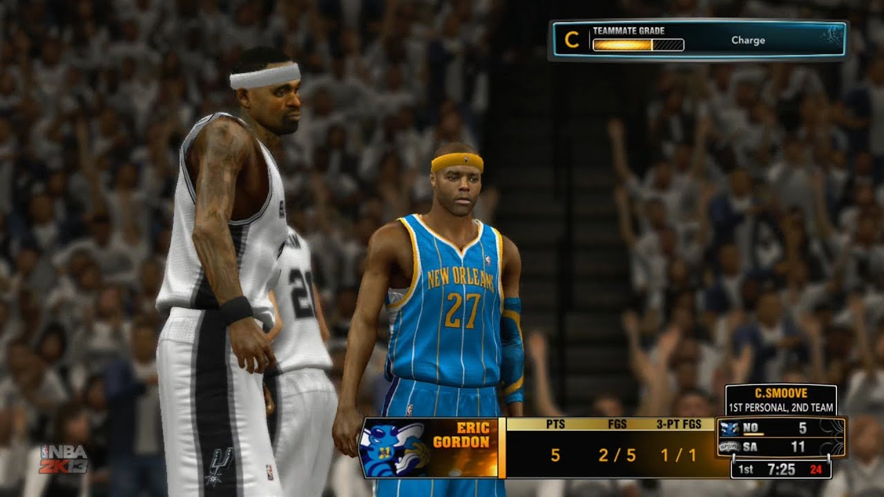NBA 2K13 My Career Playoffs QFG4 - Eric Gordon's 54 Point Performance!