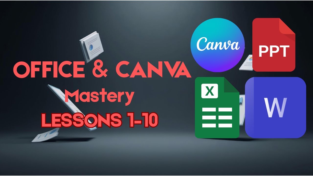 Полный курс по Microsoft Word, Excel, PowerPoint и Canva для начинающих | Уроки 1–10