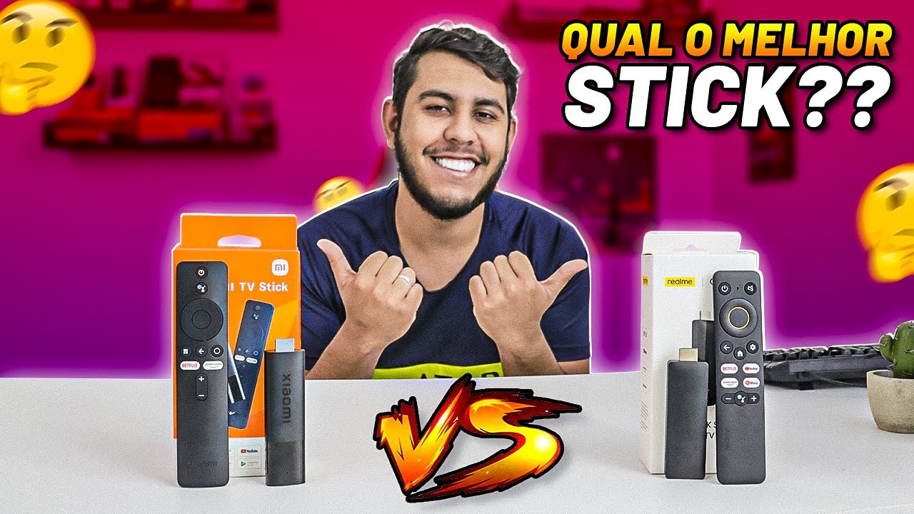 MI TV STICK 4K vs REALME TV STICK 4K! Quais as diferenças? Qual a melhor opção? Comparativo completo