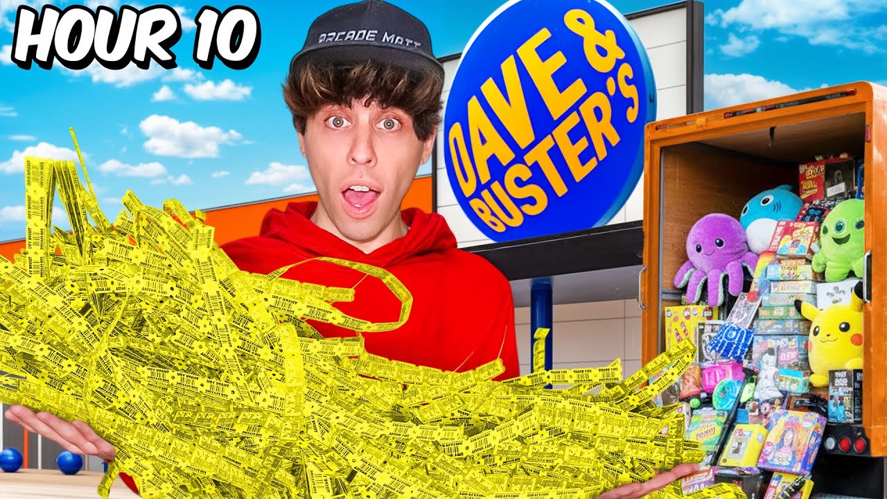 I Played Arcade Games For 24 Hours!