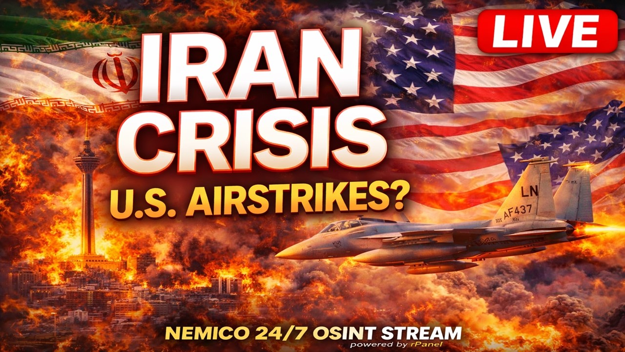 🔴 LIVE TRACKING IRAN TENSIONS | 24/7 OSINT & GLOBAL EVENTS MONITOR