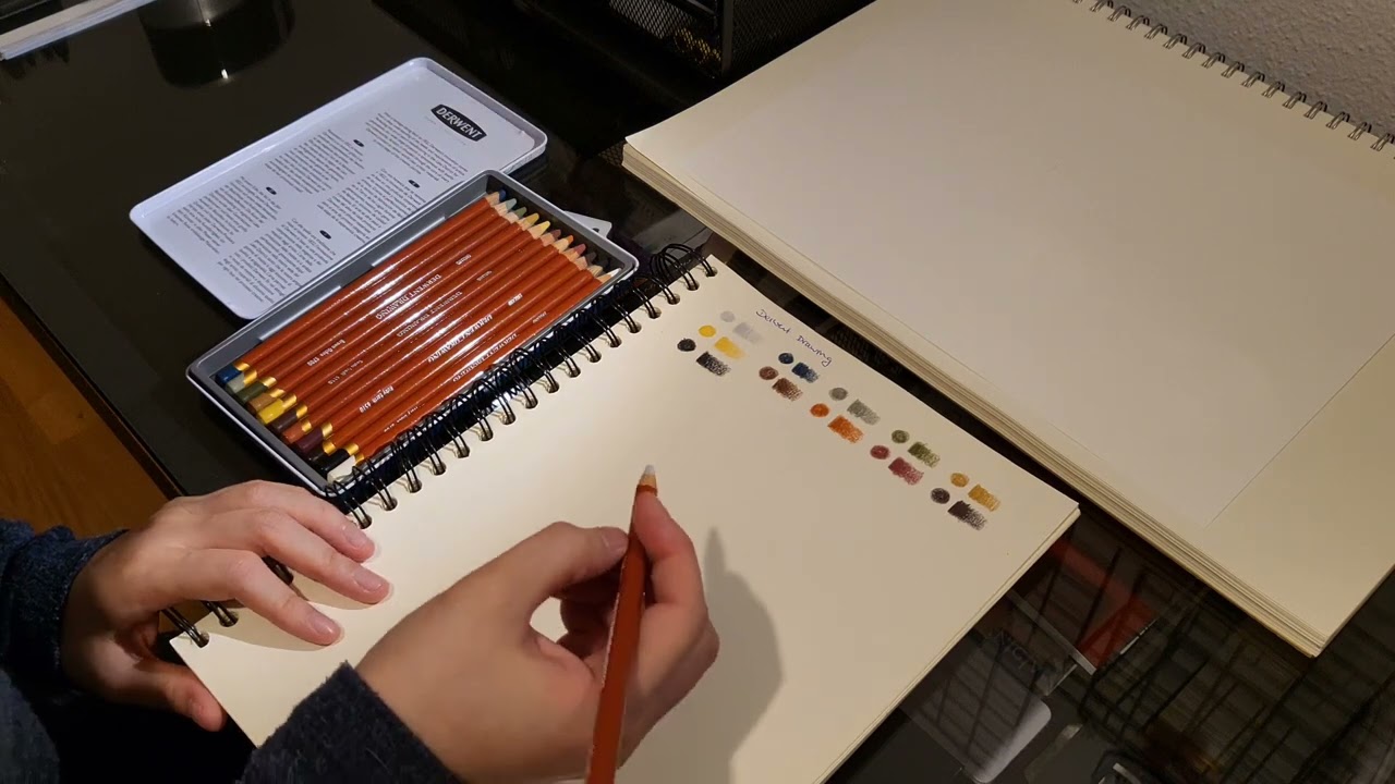 Derwent Drawing pencils unboxing, swatching & review
