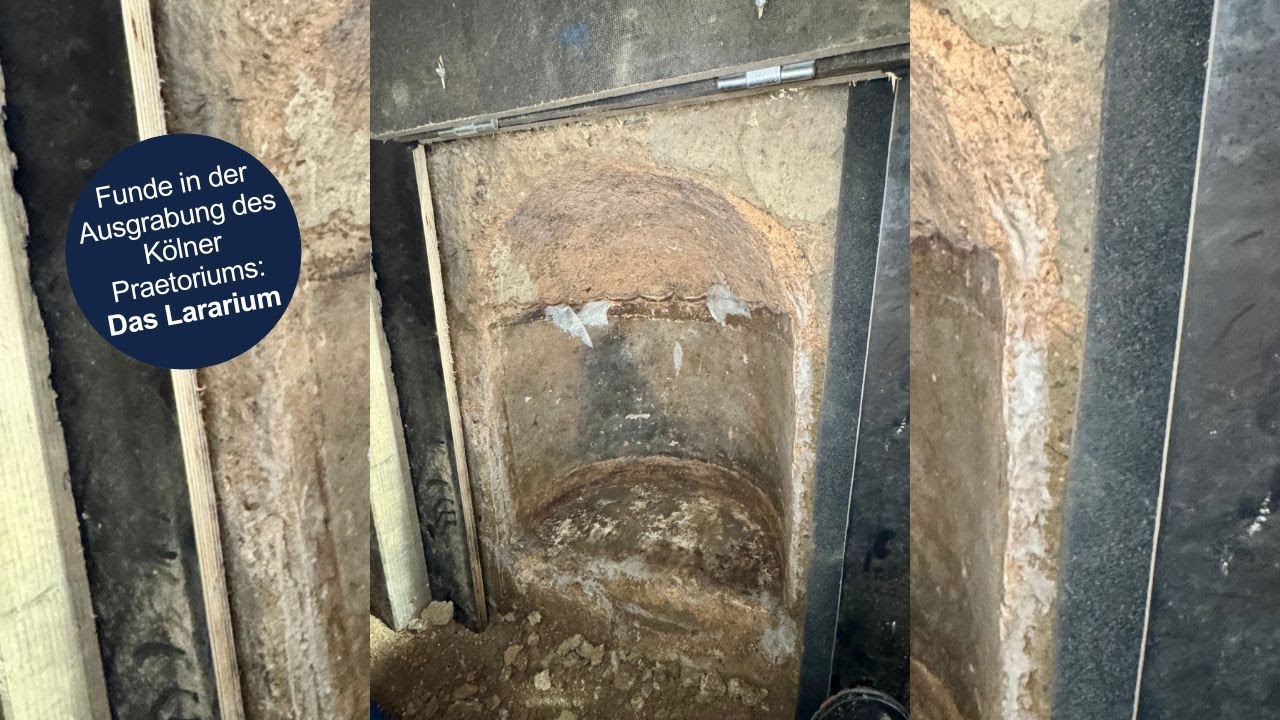 Neue Funde in der Ausgrabung des Praetoriums - Ein Lararium
