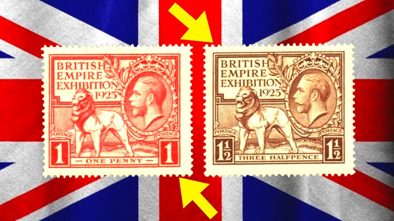 MOST VALUABLE EXPENSIVE RARE BRITISH UK STAMPS years 1922 to 1929