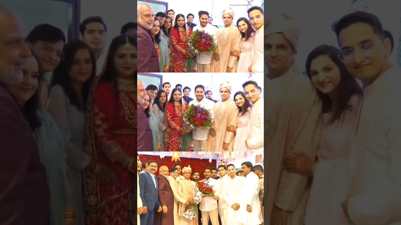Viral! Jagan Anna attends wedding reception. Unbreakable bond. | YS Jagan | #trending #viral