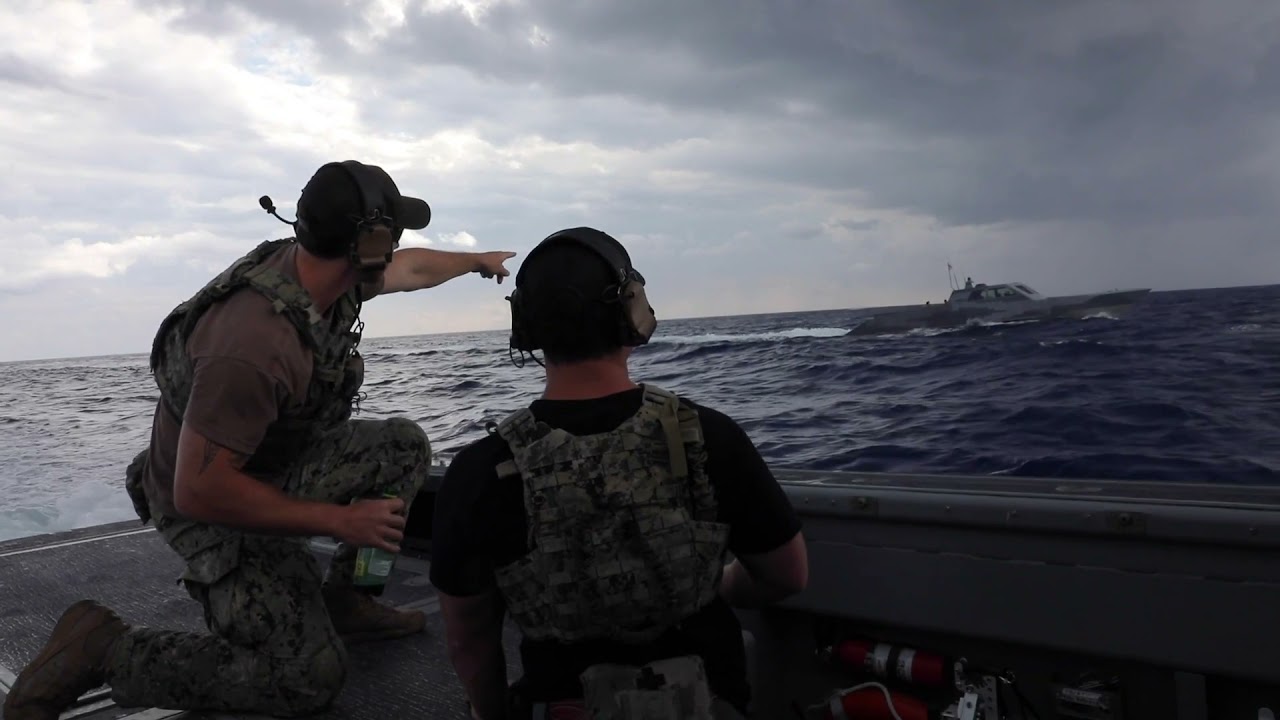 U.S. Air Force Special Ops Surgical Team work with the Naval Special Warfare Boat team in Greece