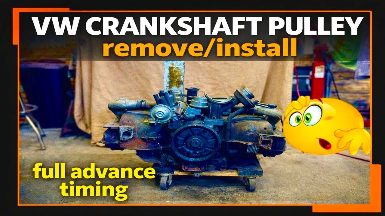 VW BEETLE Crankshaft Pulley Removal and Install - Important Tips - Baja Bug - VW Bus - Timing Tips