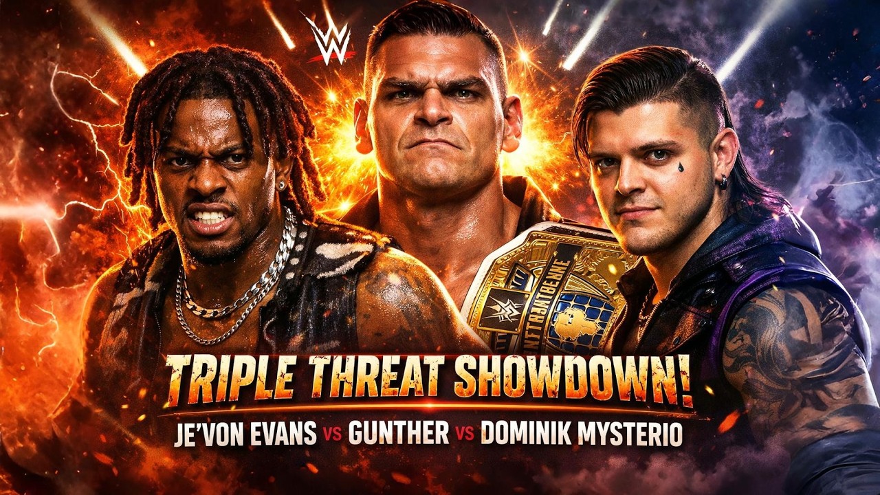 Je'Von Evans vs. Gunther vs. Dominik Mysterio - Elimination Chamber Qualifying Match WWE 2K25
