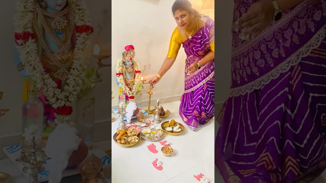 Krishna Jayanthi 2025 | Janmashtami | Gokulashtami | Krishna Jayanthi Decorations #shorts #trending