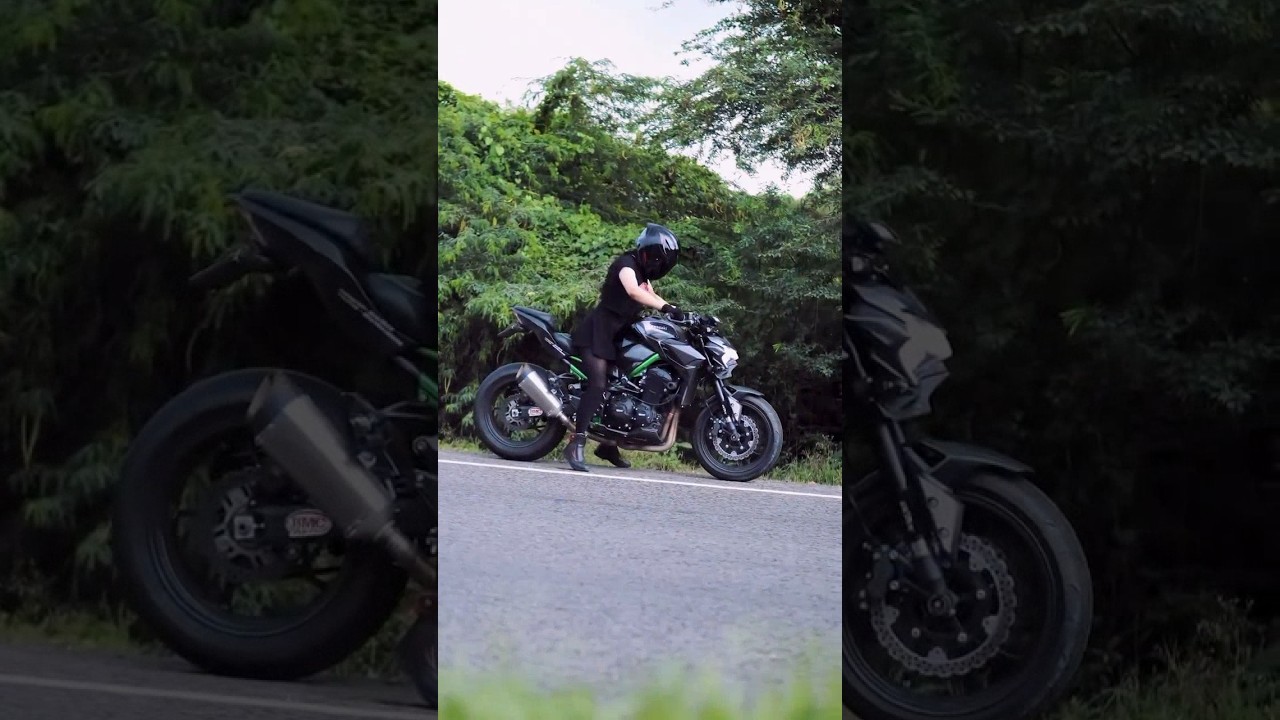 Girl Rides Kawasaki &ndash; Power, Style & Confidence on Two Wheels#RidersAura #KawasakiQueen