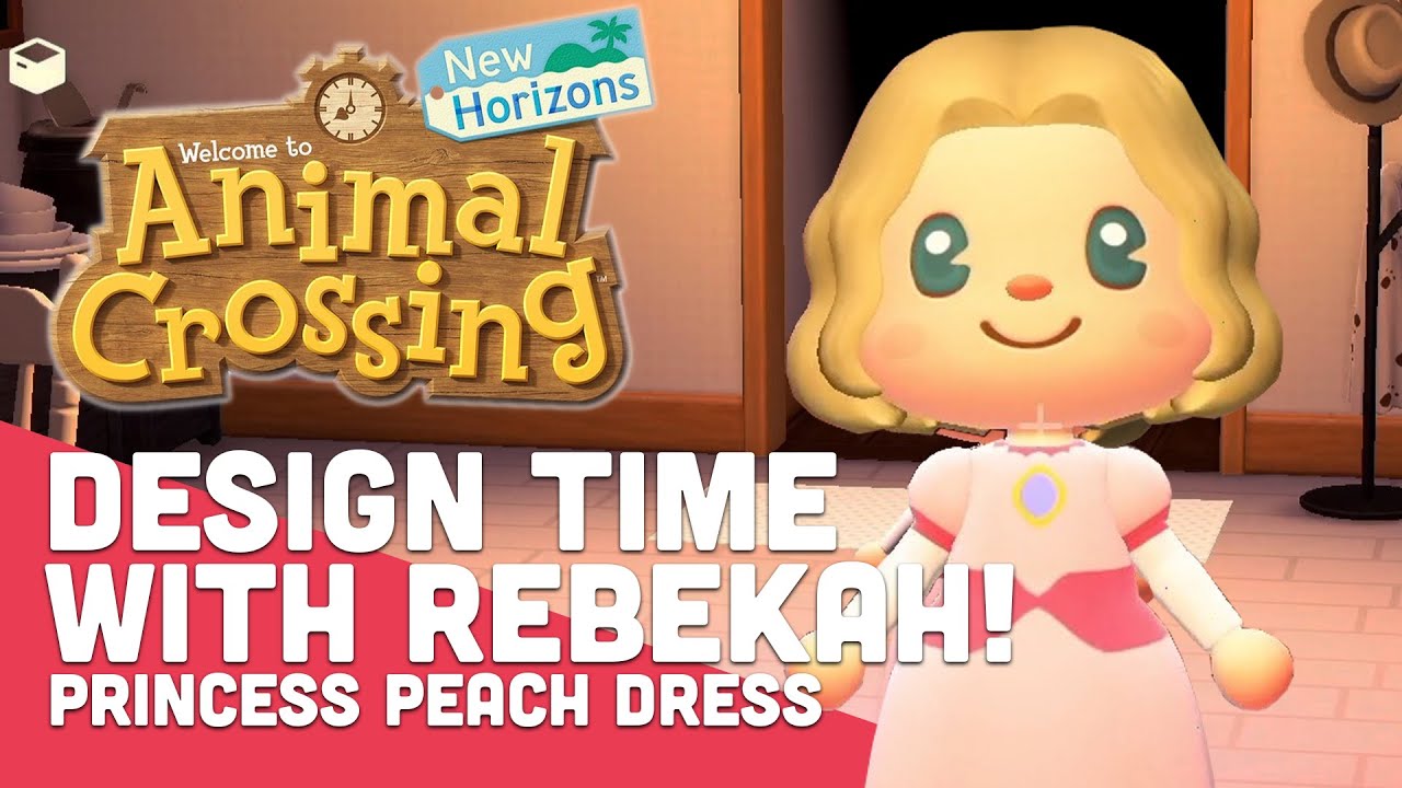 Princess Peach Dress | Design Time with Rebekah on Animal Crossing: New Horizons