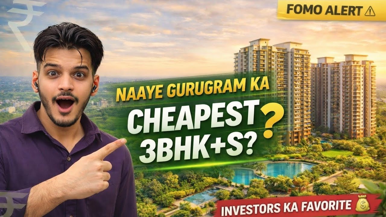 Naye Gurugram Ka Cheapest 3BHK+S 😱 | Gurugram sector-89 | KY HOMES