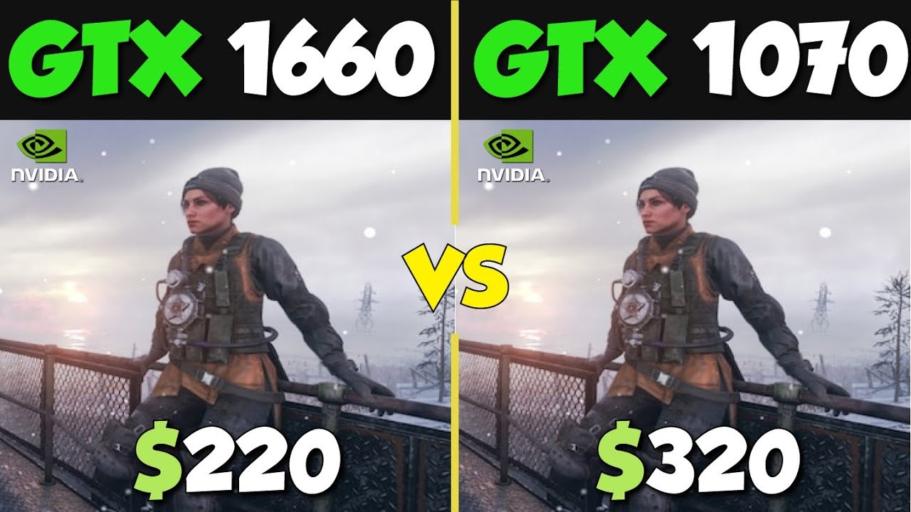 GTX 1660 vs GTX 1070