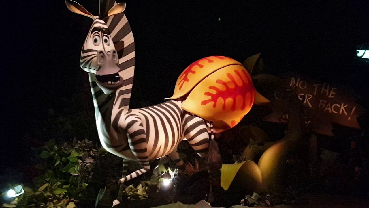 Madagascar ride in Universal Studios Singapore