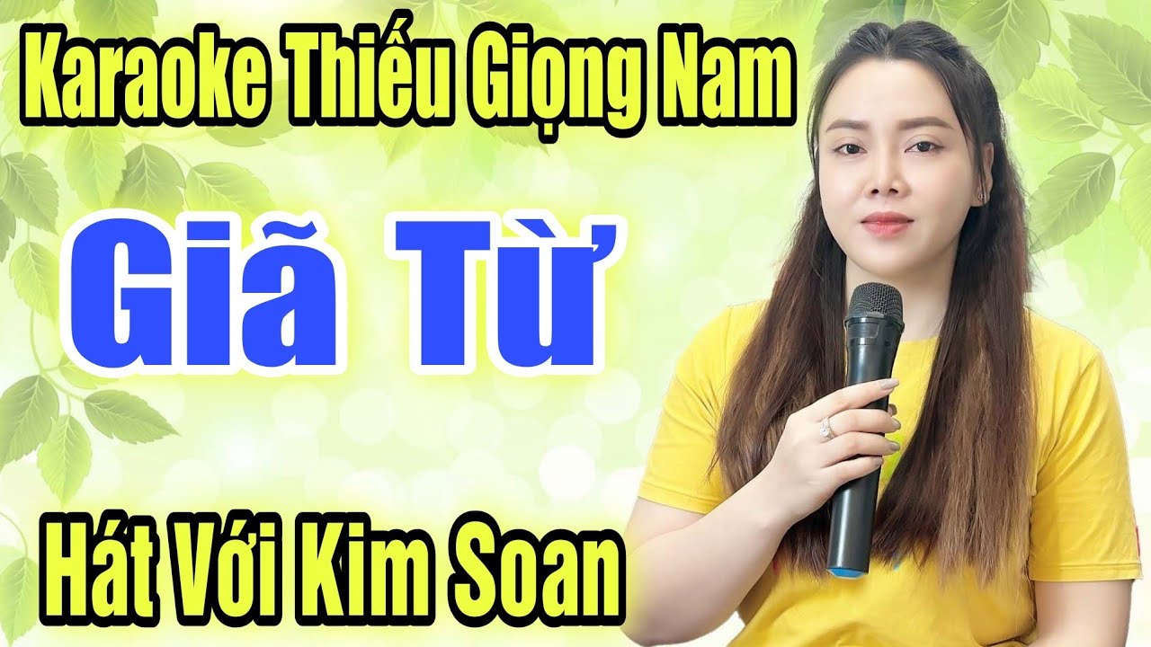Karaoke Song Ca | Giã Từ | Thiếu Giọng Nam | Hát Với Kim Soan | Song Ca Với Ca Sĩ