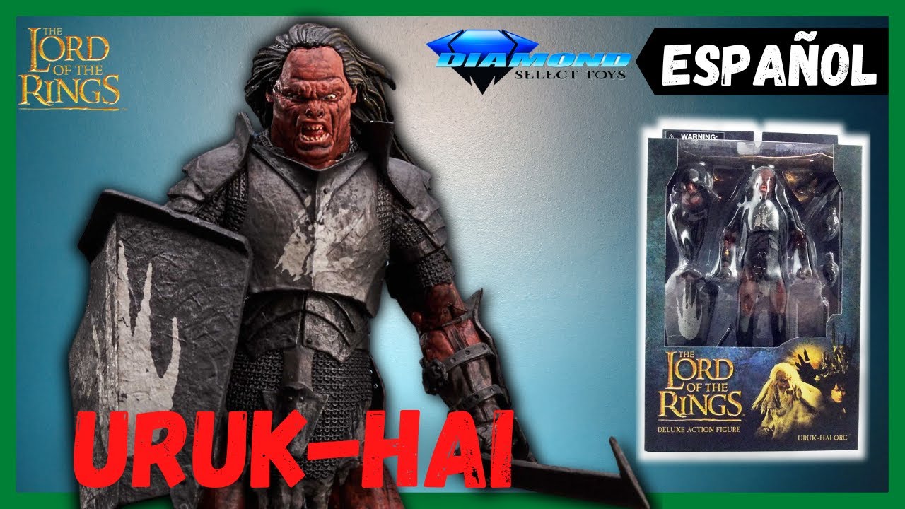 🟢Uruk Hai Diamond Select Toys Unboxing español //Figura Orco urukhai Lord of the rings