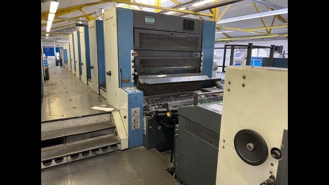 KBA Rapida 142-5+LV (2001), 5 color offset machine @KGT