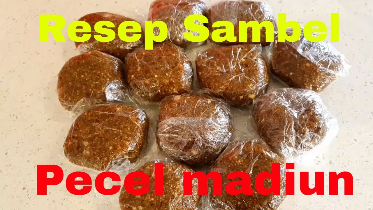 Resep sambel pecel madiun | Indonesia peanut sauce