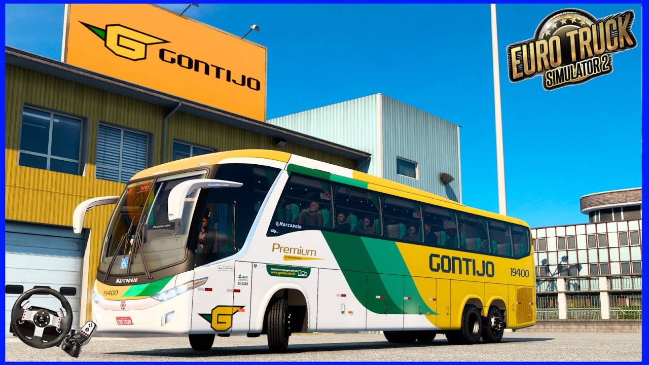 ÔNIBUS GRATUITO! MARCOPOLO G7 1200 SCANIA | GONTIJO | ETS2 MOD BUS | SIMULADOR de ÔNIBUS REALISTA