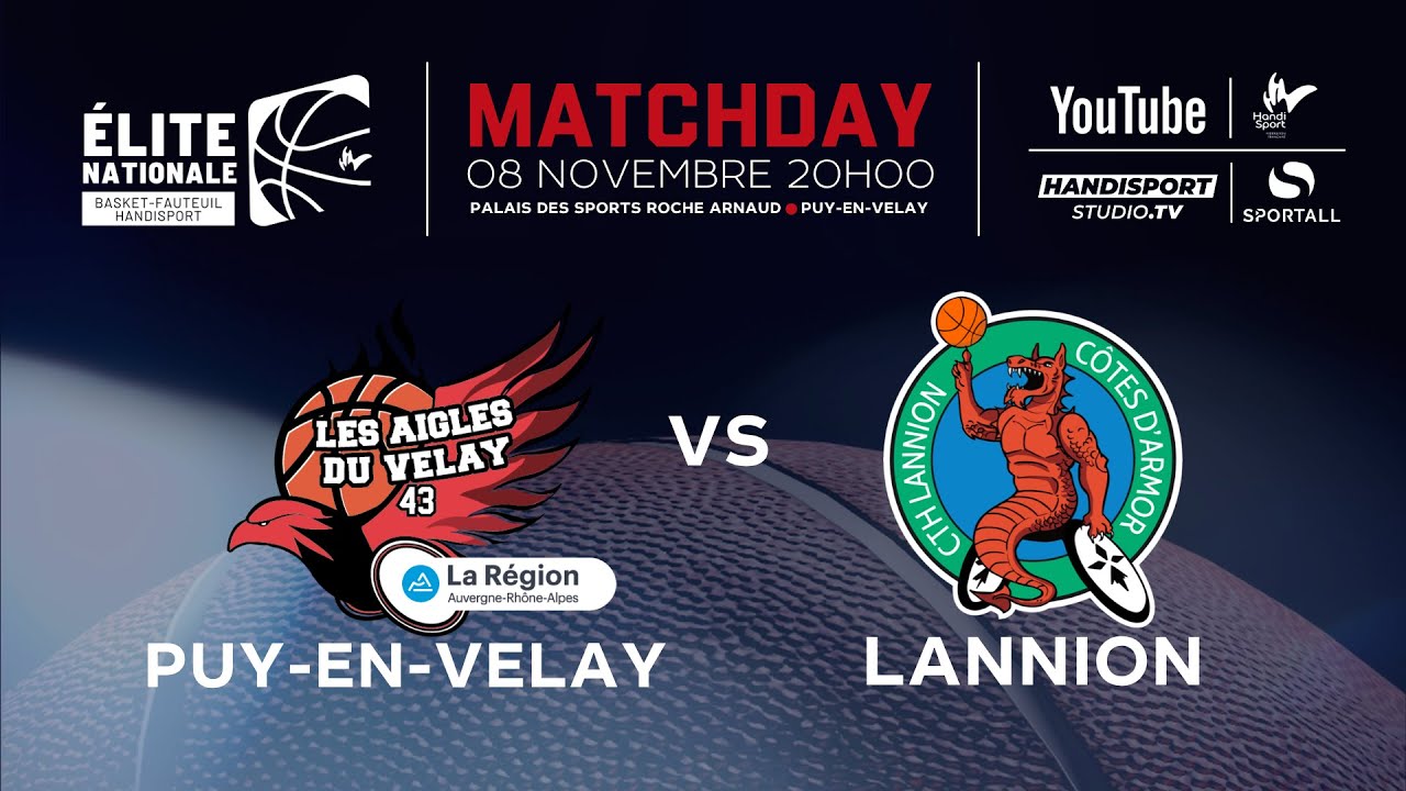 Puy-en-Velay / Lannion - Championnat de France de basket fauteuil Elite Nationale - 2&egrave;me Journ&eacute;e