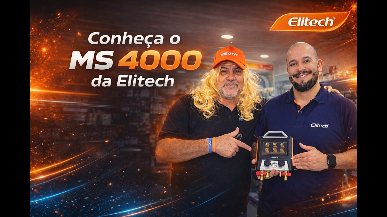 Elitech MS-4000: Manifold Digital Bluetooth 4 Vias – DEMONSTRAÇÃO Completa