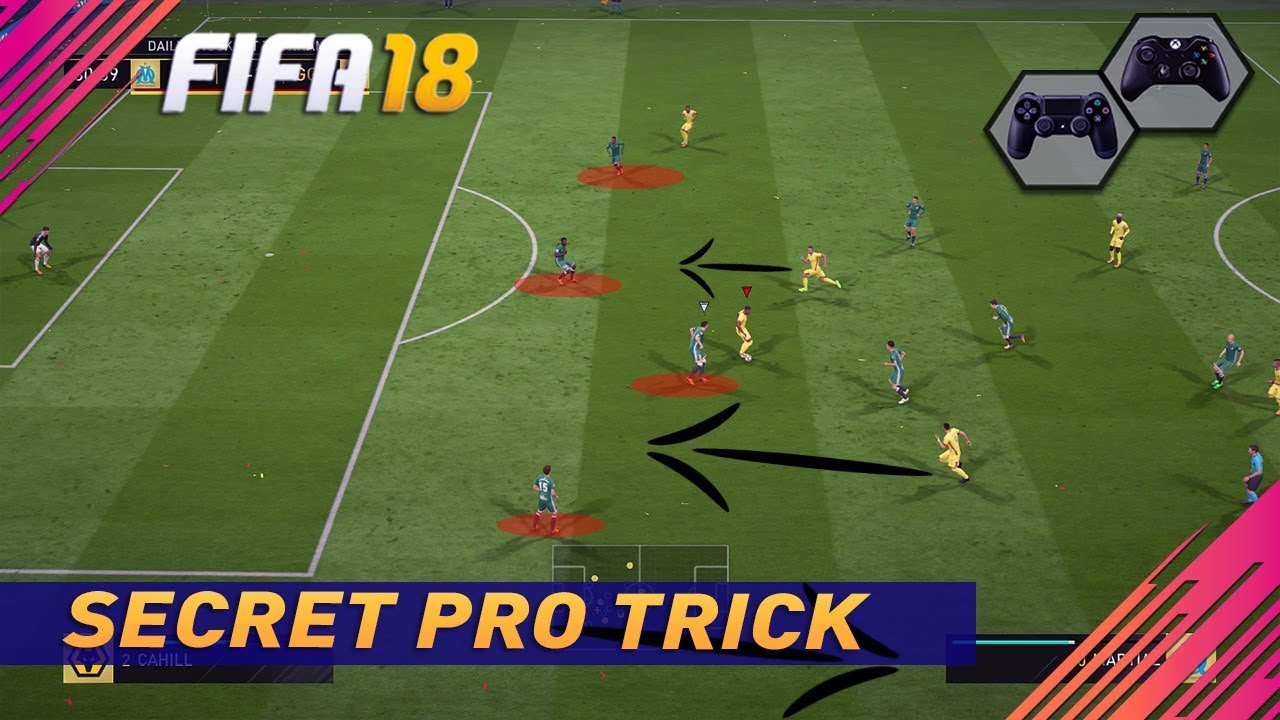 FIFA 18 SECRET PRO PLAYERS TRICK - TUTORIAL - THE BEST ATTACKING MOVE IN FIFA 18