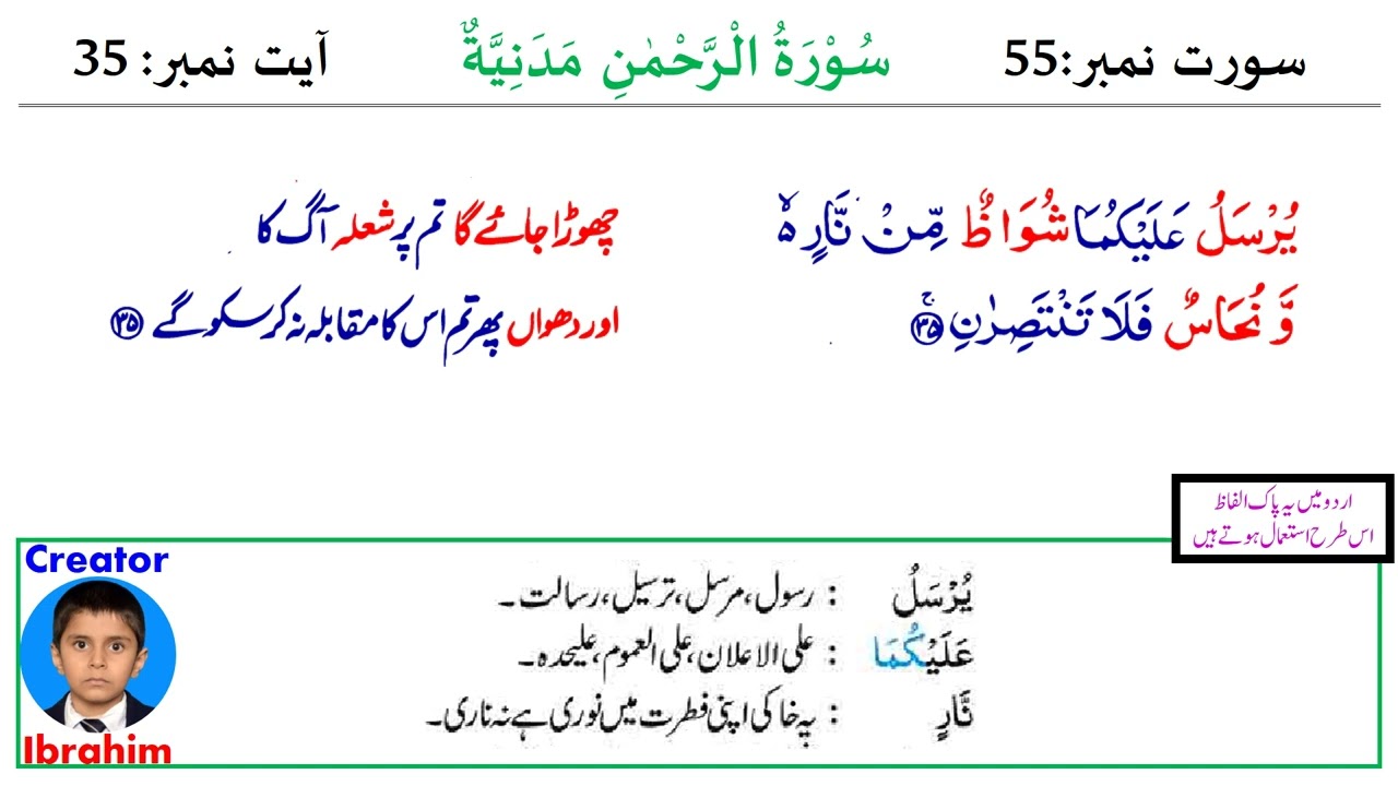 55. Surah Ar-Rahman Ayat 35