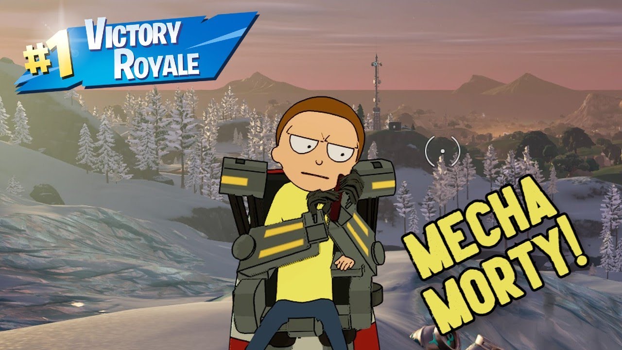 MECHA MORTY Solo Win Gameplay! | Fortnite Battle Royale: Chapter 5 No Builds