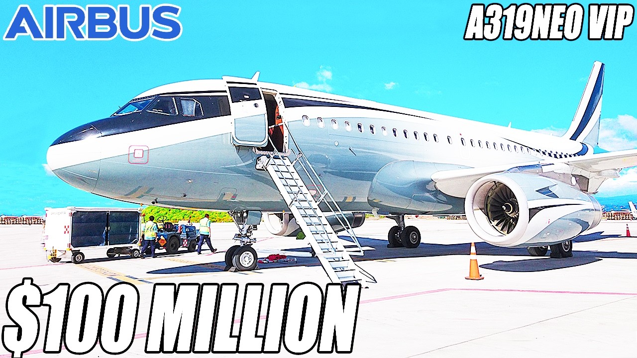 Внутри частного самолета Airbus A319neo стоимостью 100 миллионов долларов