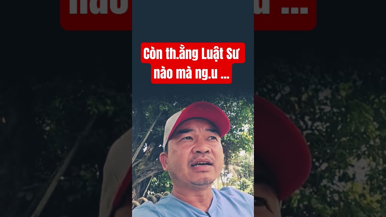 C&ograve;n th.ằng Luật Sư n&agrave;o m&agrave; ng.u ...#lavlognt #doanvanbau